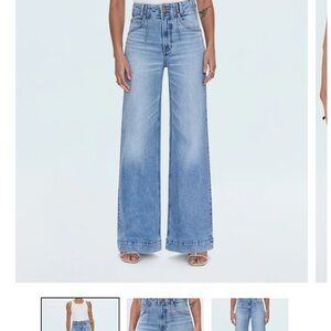 LANA HIGH RISE ULTRA WIDE LEG JEAN - TERRACE